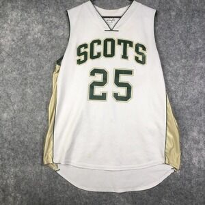 Vtg Intensity Basketball Jersey Adult Large Sleeveless Scots 25 Made in USA